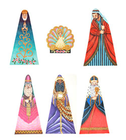 Needlepoint Creche (Nativity Scene) Canvas Set (6 pieces)